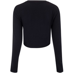 Blusa Cropped Feminina ASICS Manga Longa Cava Tradicional - Foto 2