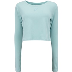 Blusa Cropped Feminina ASICS Manga Longa Cava Tradicional - Foto 1