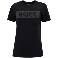 Camiseta Feminina ASICS Manga Curta Malha Cava Tradicional - Foto 1