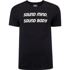 Camiseta Masculina ASICS Manga Curta Malha Box - Foto 1