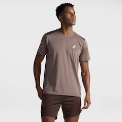 Camiseta Masculina ASICS Manga Curta Jacquard Antiodor Cava Tradicional - Foto 1