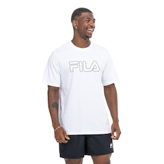 Camiseta Masculina Fila Manga Curta Letter Outline - Foto 2