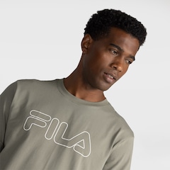 Camiseta Masculina Fila Manga Curta Letter Outline - Foto 4