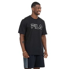Camiseta Masculina Fila Manga Curta Letter Outline - Foto 2