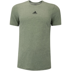 Camiseta Masculina adidas Manga Curta Mescla Logo - Foto 1