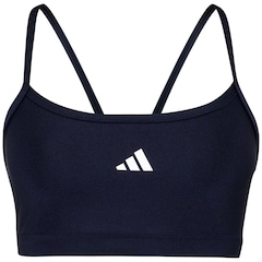 Top Fitness sem Bojo adidas Baixa Sustentação Latin Fit Solid Adulto - Foto 2