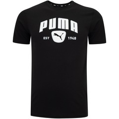 Camiseta Masculina Puma Manga Curta Graphic - Foto 1