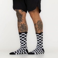 Meia Vans Cano Alto Checkerboard Crew - Foto 3