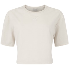 Blusa Cropped Feminina ASICS Manga Curta Malha - Foto 1