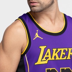 Camiseta Regata Los Angeles Lakers Nike Masculina Dri-Fit Jersey Swgmn STM 22 - Foto 4