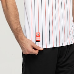 Camiseta do São Paulo Masculina Fardamento Listrada Dry - Foto 4