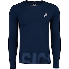 Camiseta Masculina ASICS Manga Longa Leve com Proteção UV - Foto 1