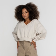 Blusa Cropped Nike Sportswear Phoenix Fleece - Foto 2