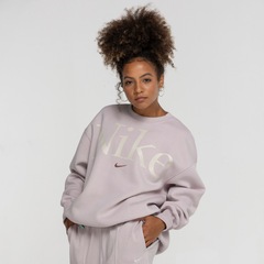 Blusão Nike Sportswear sem Capuz Phoenix Oversized FLC Logo - Foto 4