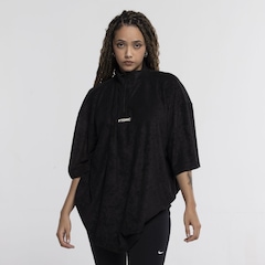 Camiseta FTDNC Manga Curta Oversized Gola Alta Zipper - Foto 2