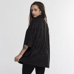 Camiseta FTDNC Manga Curta Oversized Gola Alta Zipper - Foto 3