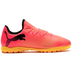 Chuteira Society Infantil Puma Future 7 Play - Foto 1