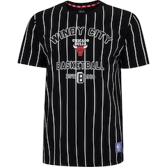 Camiseta do Chicago Bulls NBA Masculina White Stripes - Foto 1