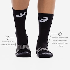 Meia Para Corrida Rally Crew 5k Cano Alto Tamanho 34-38 ASICS Adulto - Foto 3