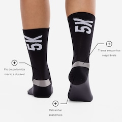 Meia Para Corrida Rally Crew 5k Cano Alto Tamanho 34-38 ASICS Adulto - Foto 4