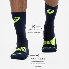 Meia de Corrida ASICS Rally Crew Cano Alto Adulto - Foto 3