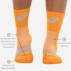 Meia Para Corrida Rally Crew 21k Cano Alto Tamanho 34-38 ASICS Adulto - Foto 3