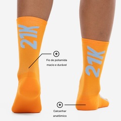 Meia Para Corrida Rally Crew 21k Cano Alto Tamanho 34-38 ASICS Adulto - Foto 4