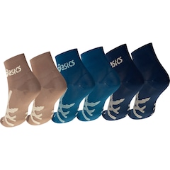 Kit 3 Pares Meias Para Corrida ASICS Cano Baixo Quarter Tamanho 34-38 Adulto - Foto 2