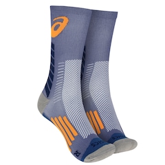 Meia Para Corrida Rally Crew 5k Cano Alto Tamanho 39-44 ASICS Adulto - Foto 1