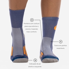 Meia Para Corrida Rally Crew 5k Cano Alto Tamanho 39-44 ASICS Adulto - Foto 3