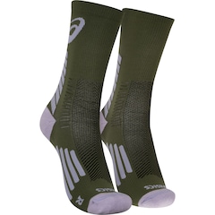 Meia Para Corrida Rally Crew 5k Cano Alto Tamanho 39-44 ASICS Adulto - Foto 1