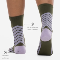 Meia Para Corrida Rally Crew 5k Cano Alto Tamanho 39-44 ASICS Adulto - Foto 3