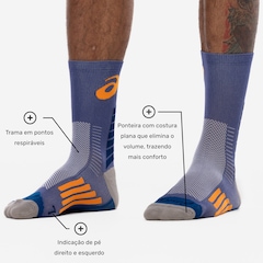 Meia de Corrida ASICS Rally Crew Cano Alto Adulto - Foto 3