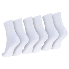 Kit de Meias Cano Médio Oxer com 3 Pares Atoalhada Tamanho 39 a 44 Adulto - Foto 2