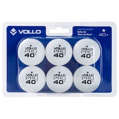Kit de Bola de Tênis de Mesa Vollo 6 Unidades 1 Estrela - Foto 1