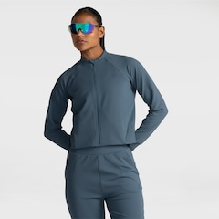 Jaqueta Feminina ASICS Malha Rib Bolso Seguro - Foto 1