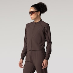 Jaqueta Feminina ASICS Malha Rib Bolso Seguro - Foto 1