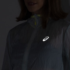 Jaqueta Corta-Vento Feminina ASICS com Capuz Origami Packable - Foto 3
