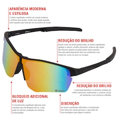 Óculos de Sol Oxer Dobrável Esportivo Adulto - Foto 3