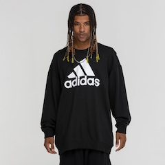 Blusão adidas sem Capuz Moletom Big Logo - Foto 3