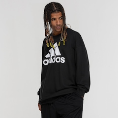 Blusão adidas sem Capuz Moletom Big Logo - Foto 4