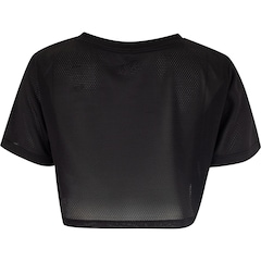 Blusa Cropped Feminina Fit Dance Manga Curta - Foto 2