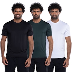 Kit de Camisetas Masculina Oxer Regulação Térmica 3 Unidades - Foto 1