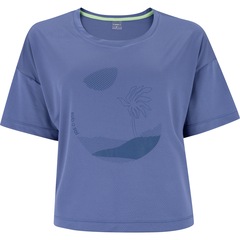 Blusa Cropped Feminina Oxer Manga Curta Textura Print - Foto 3