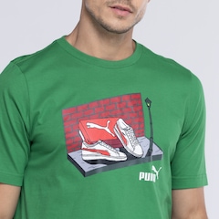 Camiseta Masculina Puma Manga Curta Graphics Sneaker Box Tee - Foto 3