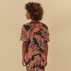 Camiseta Feminina Farm Rio Manga Curta Banana Artsy Dry Fit - Foto 2