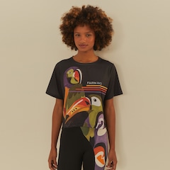 Blusa Cropped Feminina Farm Voo Doce - Foto 1
