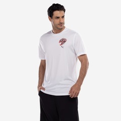 Camiseta Masculina Puma Manga Curta Graphic Emblem Tee - Foto 1