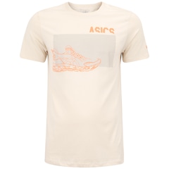 Camiseta Masculina ASICS Manga Curta Malha Est Sneaker - Foto 1