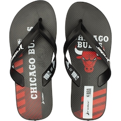 Chinelo Grendene Rider NBA Chicago Bulls Feel Dedo Adulto - Foto 1